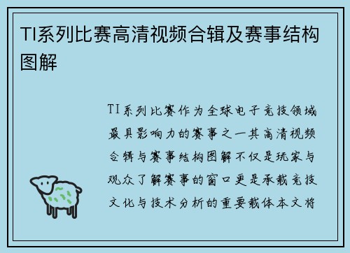 TI系列比赛高清视频合辑及赛事结构图解